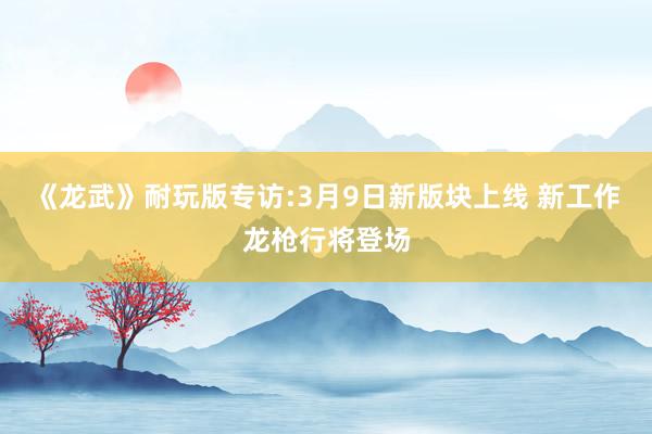 《龙武》耐玩版专访:3月9日新版块上线 新工作龙枪行将登场