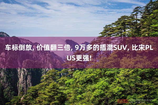 车标倒放, 价值翻三倍, 9万多的插混SUV, 比宋PLUS更强!