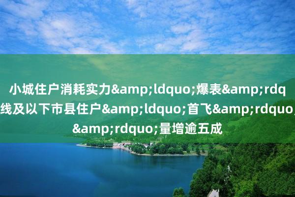 小城住户消耗实力&ldquo;爆表&rdquo;  国庆三线及以下市县住户&ldquo;首飞&rdquo;量增逾五成