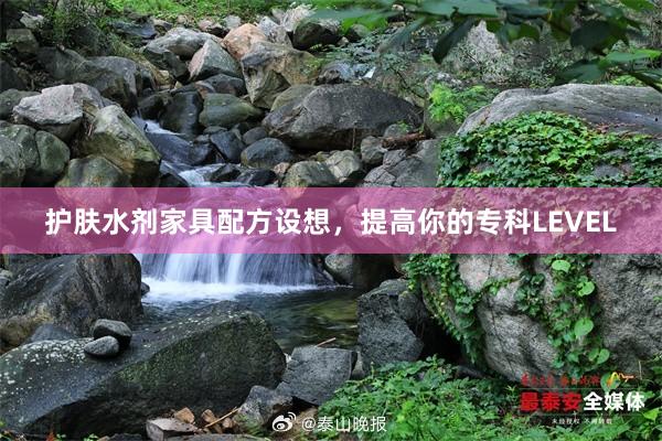 护肤水剂家具配方设想，提高你的专科LEVEL